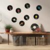 8pcs_pack Waterproof Vinyl Record Shaped Wall Sticker With Dj Music Vintage Record Pattern For (5) 8pcs_pack Waterproof Vinyl Record Shaped Wall Sticker With Dj Music Vintage Record Pattern For (5)